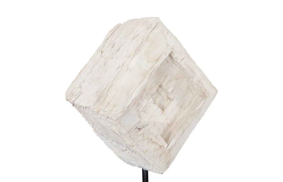 American Home Furniture Phillips Collection Eroded Wood Block on Stand