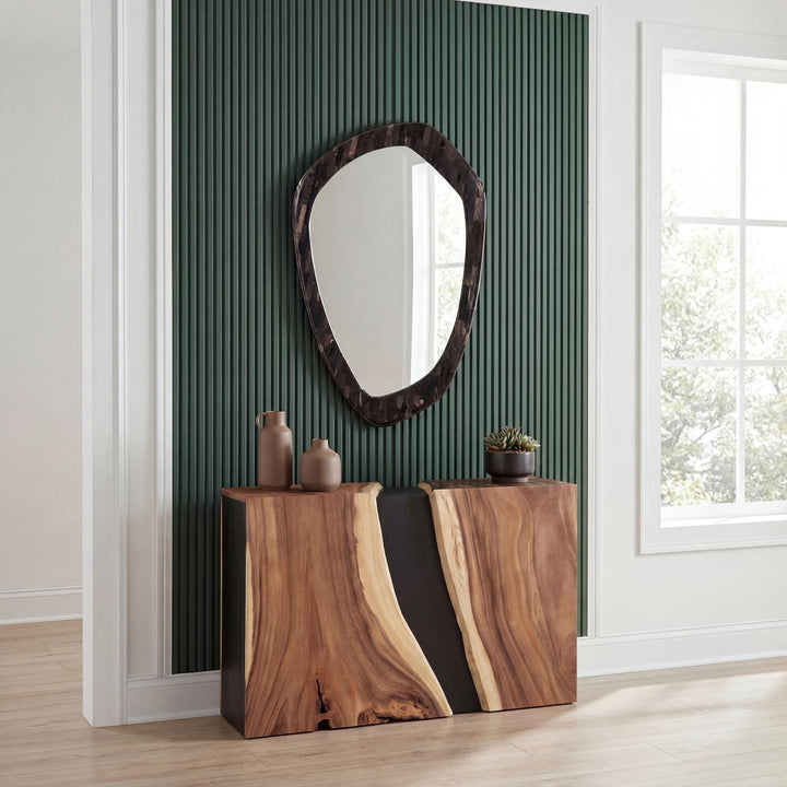 Morphic Petrified Mirror in setting