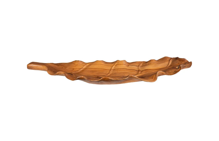 40"D x 14"W x 3"H/Teak Wood, Natural Finish
