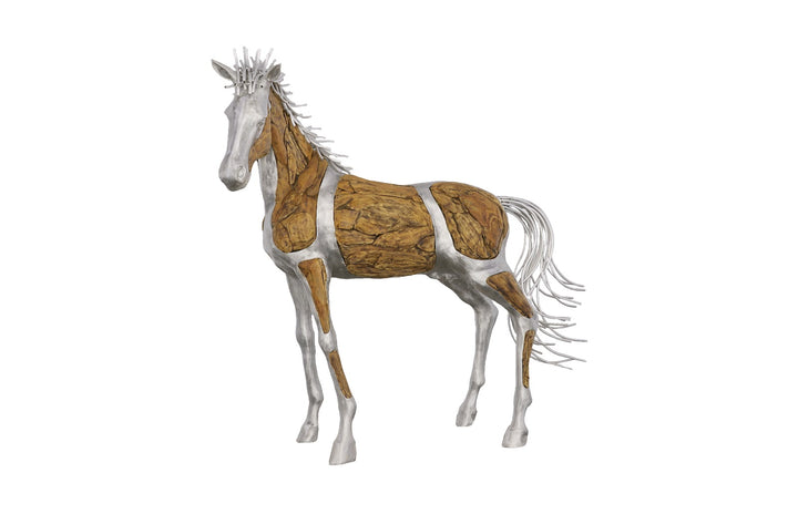 American Home Furniture Phillips Collection Mustang Horse Woodland Sculpture