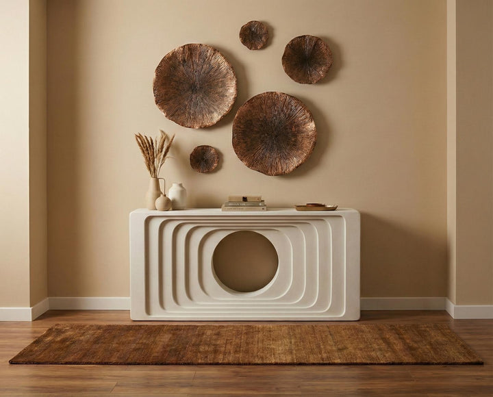 Centered Console Table in setting