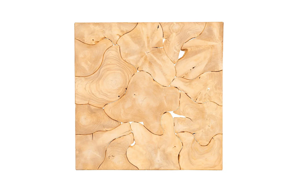 39"D x 39"W x 15"H/Square, Bleached