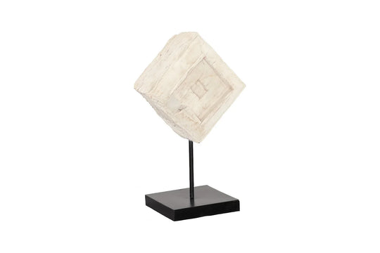 American Home Furniture Phillips Collection Eroded Wood Block on Stand