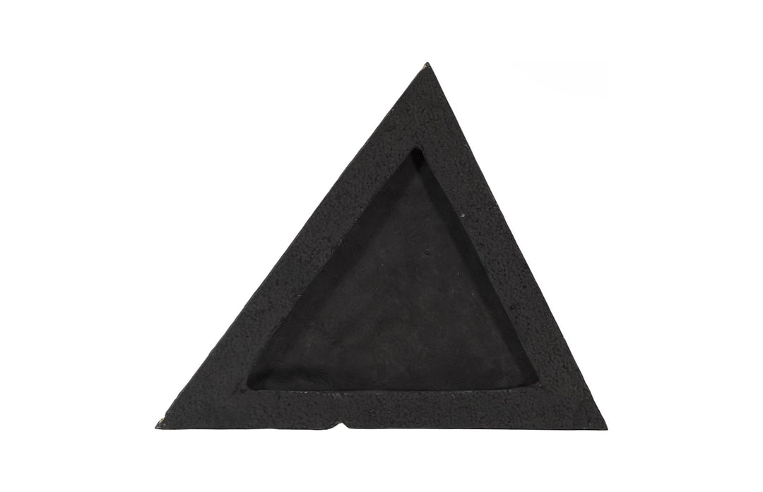 16"D x 2.5"W x 16"H/Matte Black, Gold Leaf