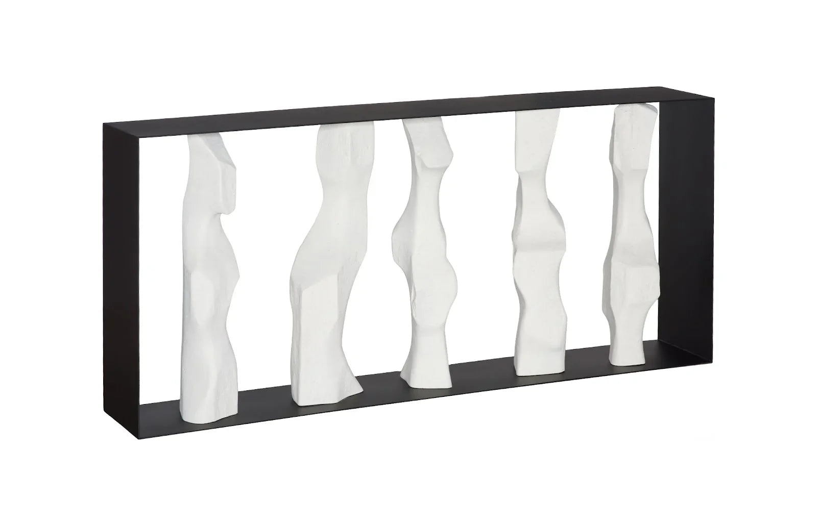 American Home Furniture Phillips Collection Cast Women Metal Framed Console