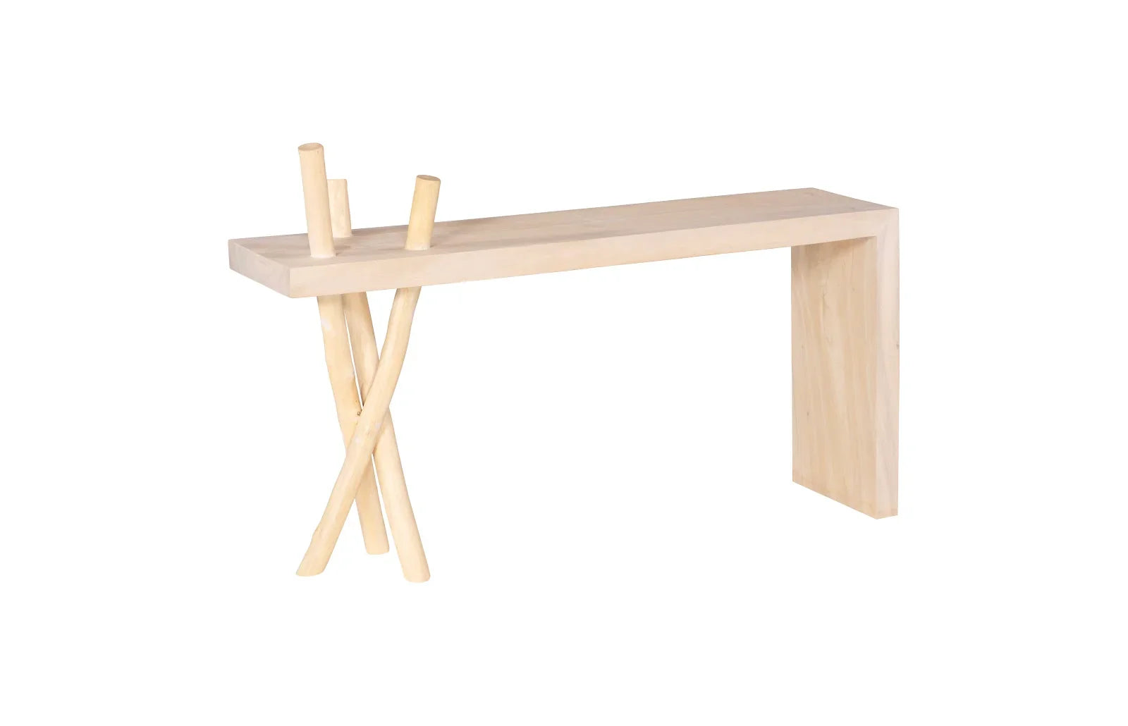 American Home Furniture Phillips Collection Branch Waterfall Console Table