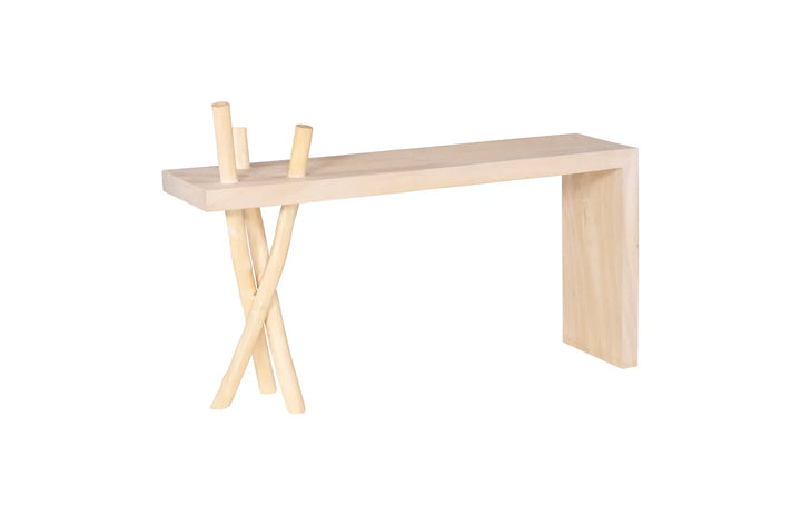 American Home Furniture Phillips Collection Branch Waterfall Console Table