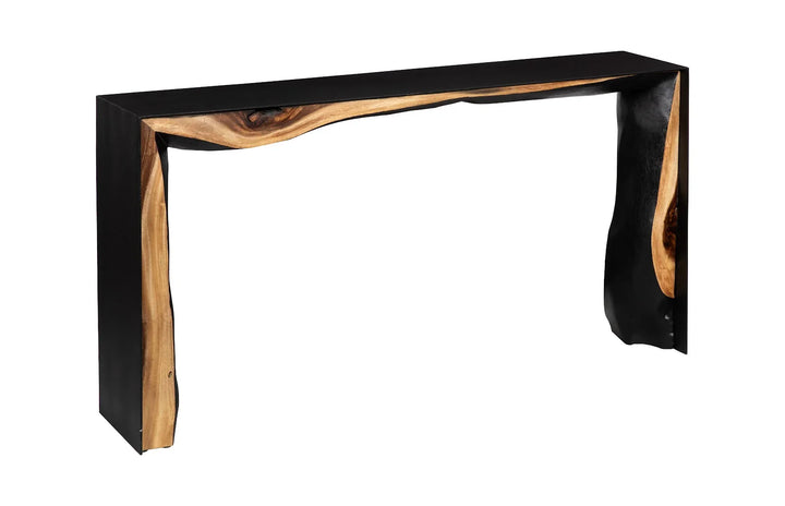 American Home Furniture Phillips Collection Framed Waterfall Console Table