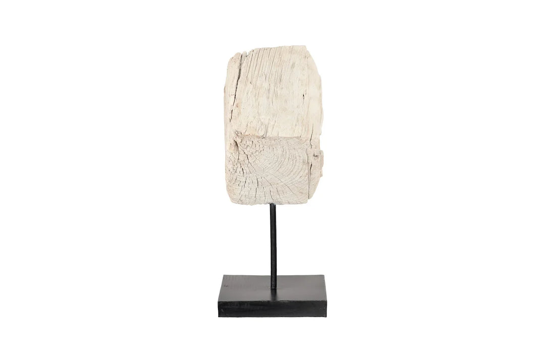 American Home Furniture Phillips Collection Eroded Wood Block on Stand