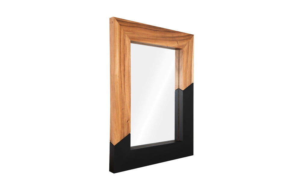 American Home Furniture Phillips Collection Geometry Wood Mirror
