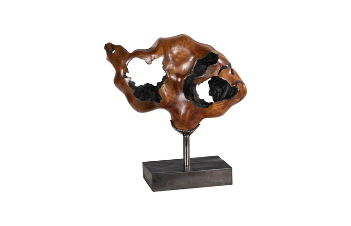 American Home Furniture Phillips Collection Metallurgy Wood Sculpture