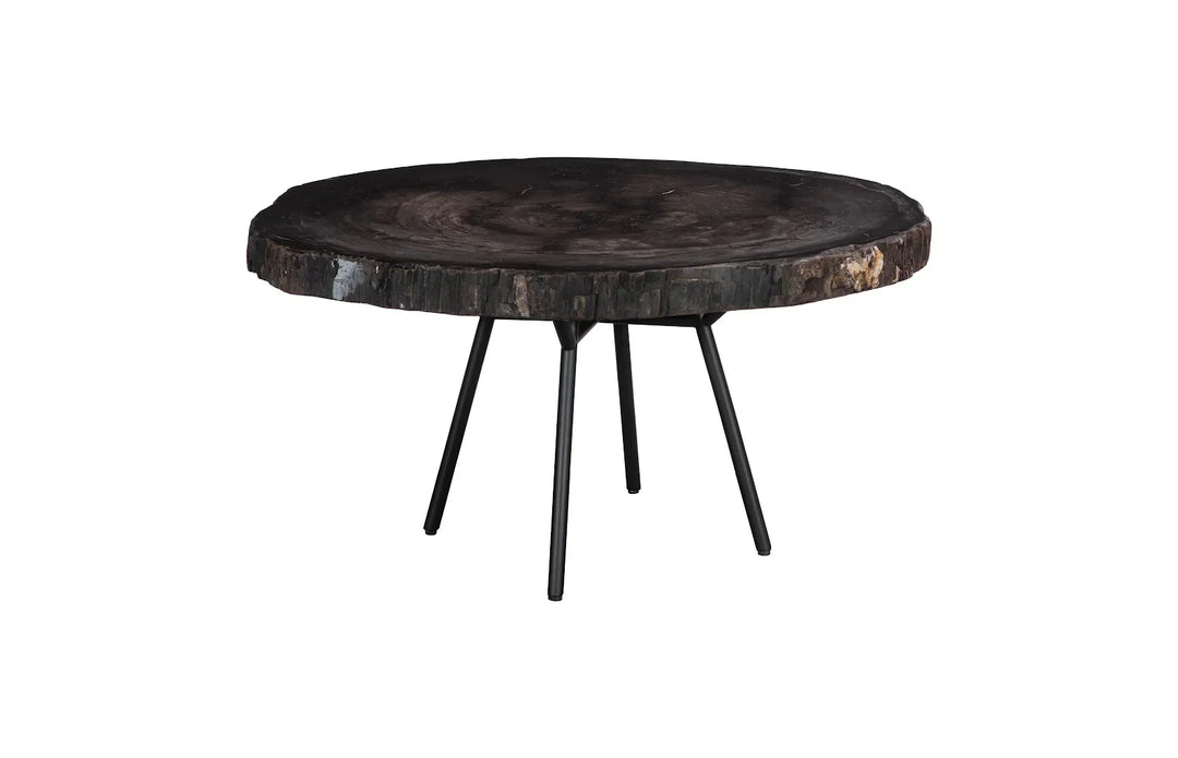 30"D x 30"W x 17"H/Round, Metal Black Base