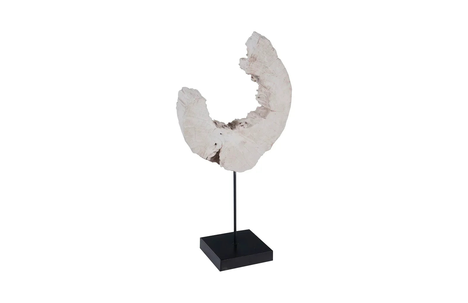 American Home Furniture Phillips Collection Eroded Wood C Sculpture on Stand 
