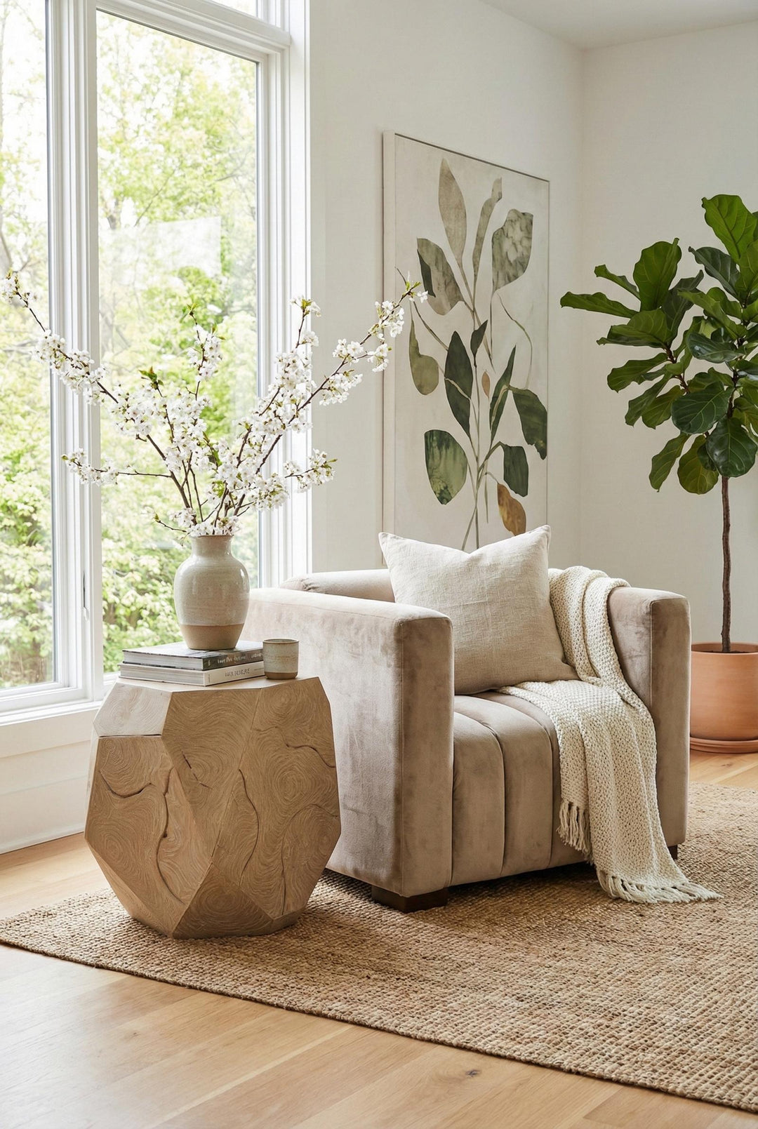 Prism Side Table in setting