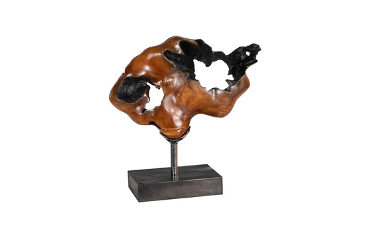 American Home Furniture Phillips Collection Metallurgy Wood Sculpture