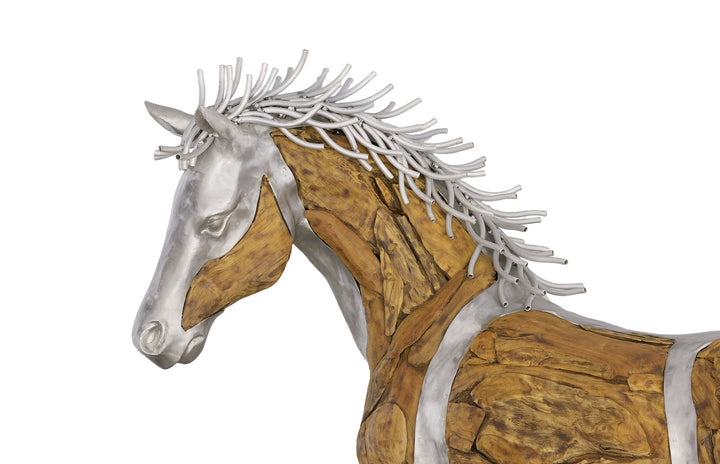 American Home Furniture Phillips Collection Mustang Horse Woodland Sculpture