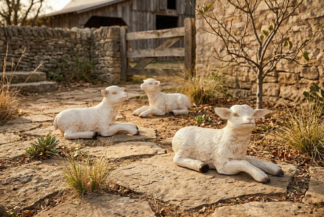 Goat Sculpture in setting