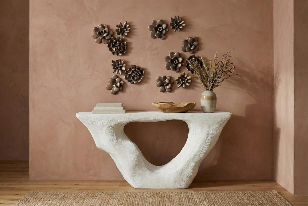 Topsy Turvy Succulent Wall Art in setting
