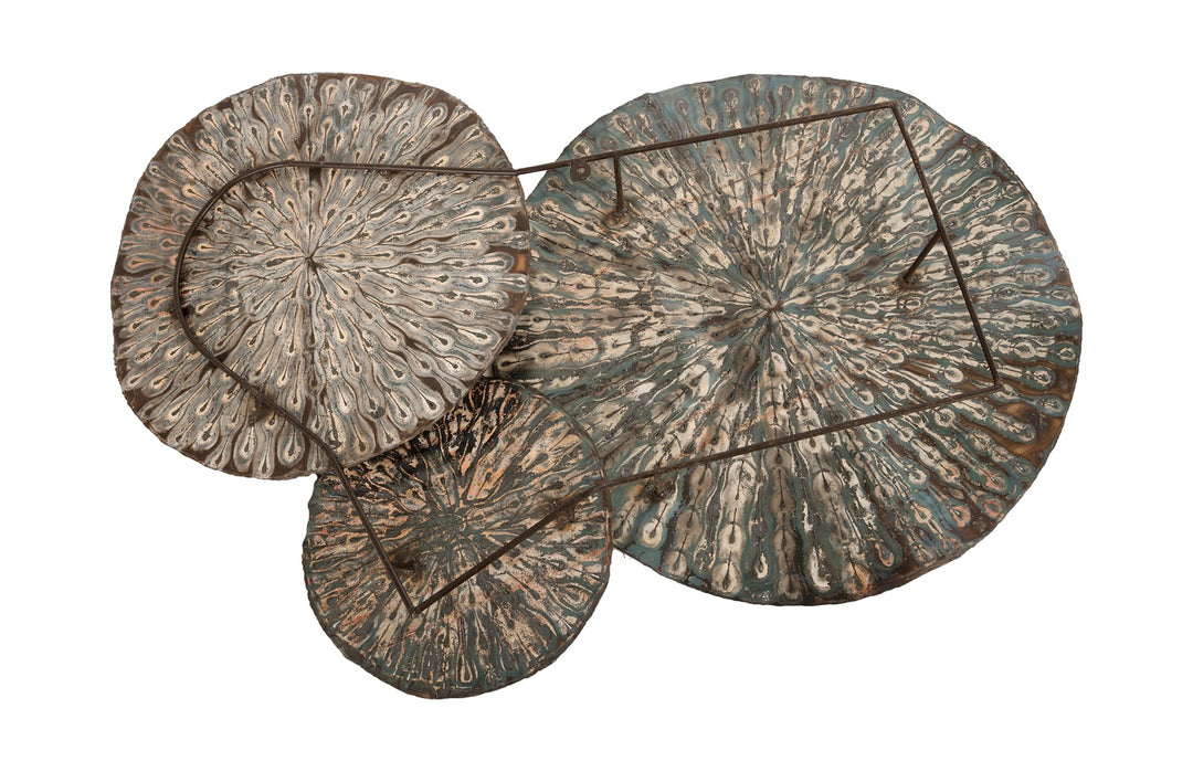 American Home Furniture Phillips Collection Metal Lotus Wall Art