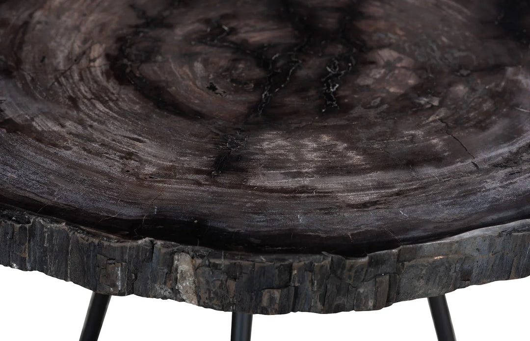 30"D x 30"W x 17"H/Round, Metal Black Base
