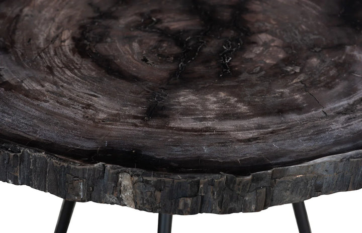 30"D x 30"W x 17"H/Round, Metal Black Base