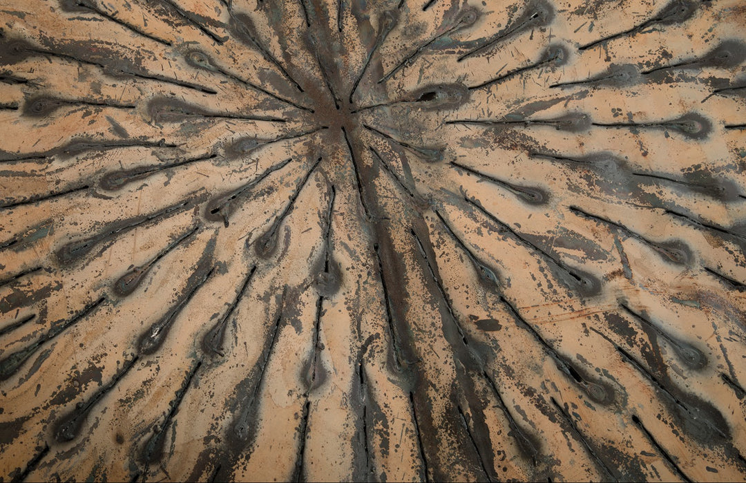 American Home Furniture Phillips Collection Metal Lotus Wall Art