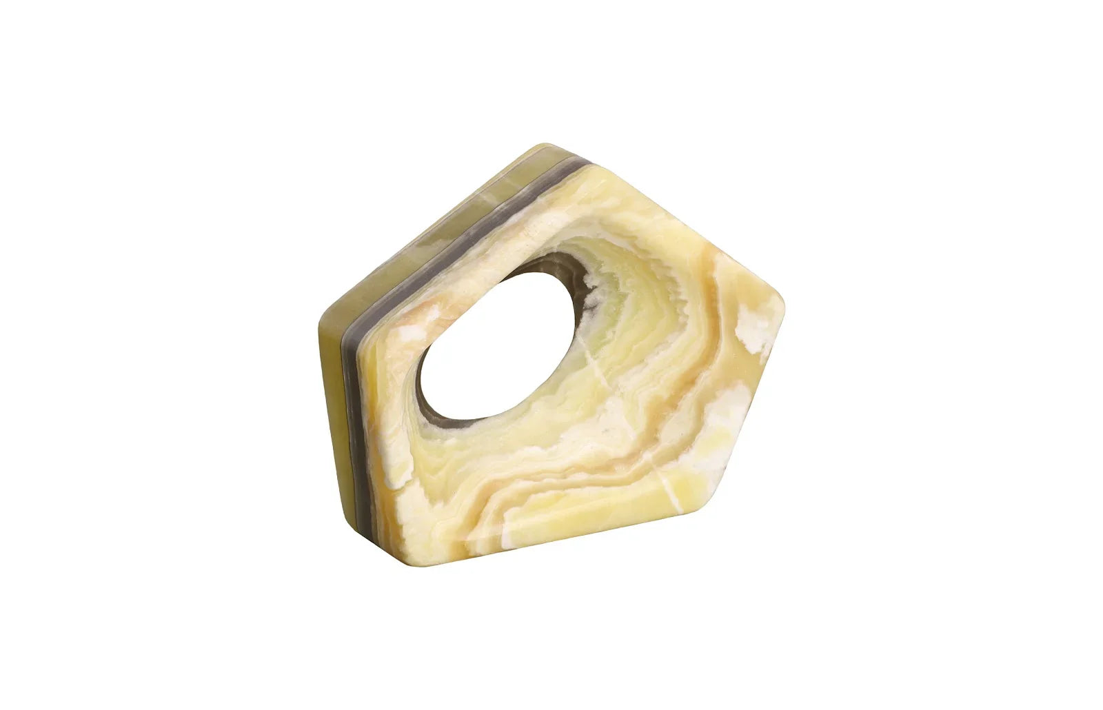 American Home Furniture Phillips Collection Onyx Triangle Sculpture