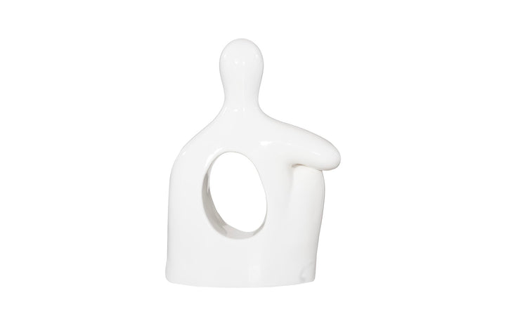 24"D x 14"W x 35"H/Gel Coat White