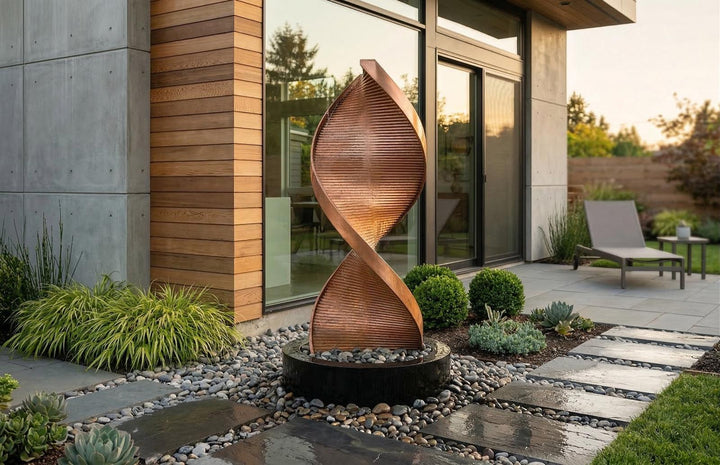 Twist Fountain in setting