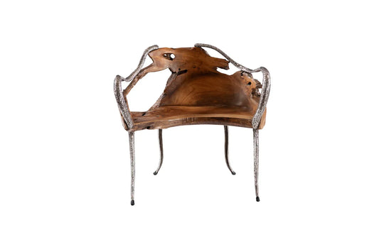 American Home Furniture Phillips Collection Graven Live Edge Chair
