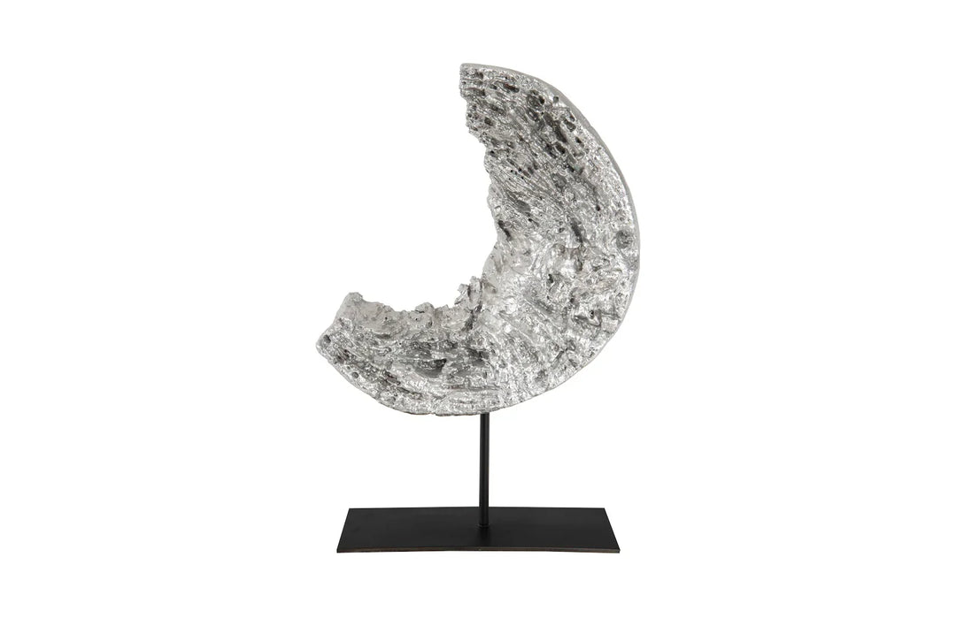 American Home Furniture Phillips Collection Cast Eroded Wood Circle on Stand