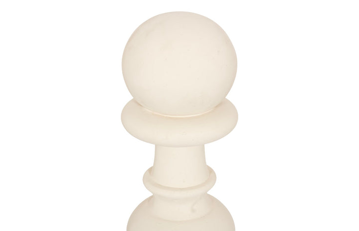 10.5"D x 10.5"W x 26"H/Off White