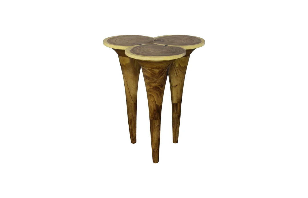36"D x 36"W x 42"H/Chamcha Wood, Natural