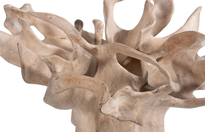 39"D x 39"W x 15"H/Square, Bleached