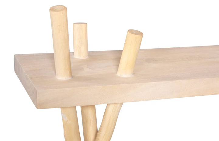 American Home Furniture Phillips Collection Branch Waterfall Console Table