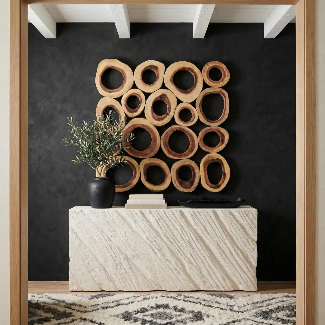 Shear Console  Table, Rectangle in setting