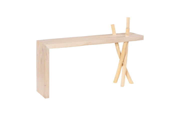 American Home Furniture Phillips Collection Branch Waterfall Console Table