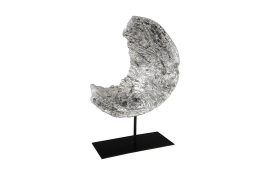American Home Furniture Phillips Collection Cast Eroded Wood Circle on Stand