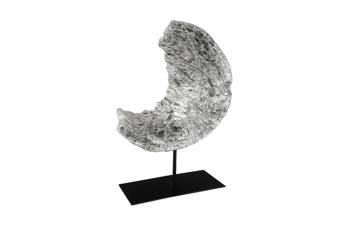American Home Furniture Phillips Collection Cast Eroded Wood Circle on Stand