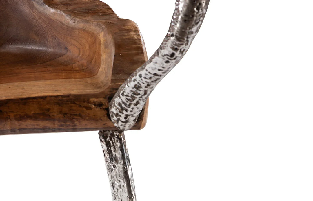 American Home Furniture Phillips Collection Graven Live Edge Chair