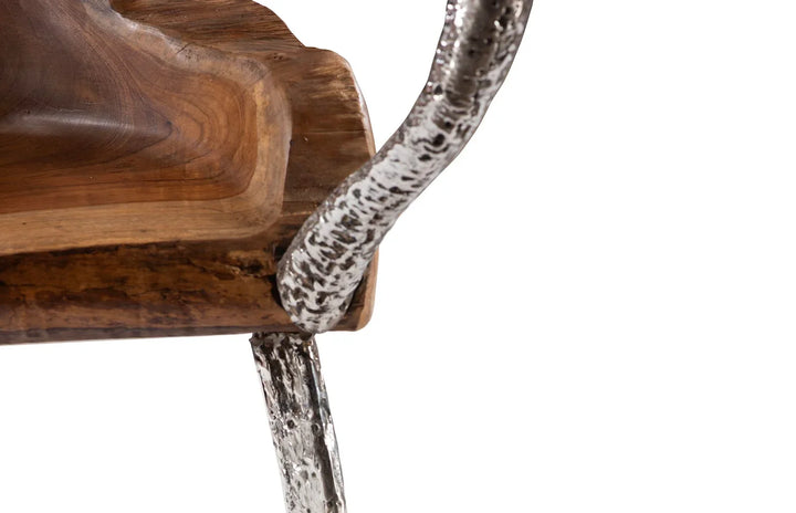American Home Furniture Phillips Collection Graven Live Edge Chair