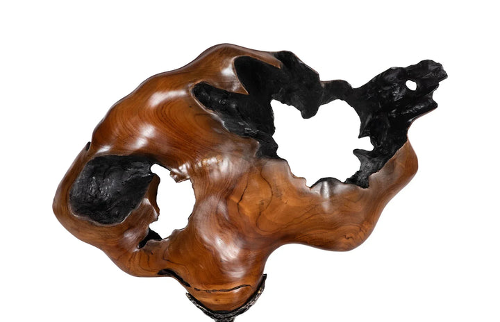 American Home Furniture Phillips Collection Metallurgy Wood Sculpture