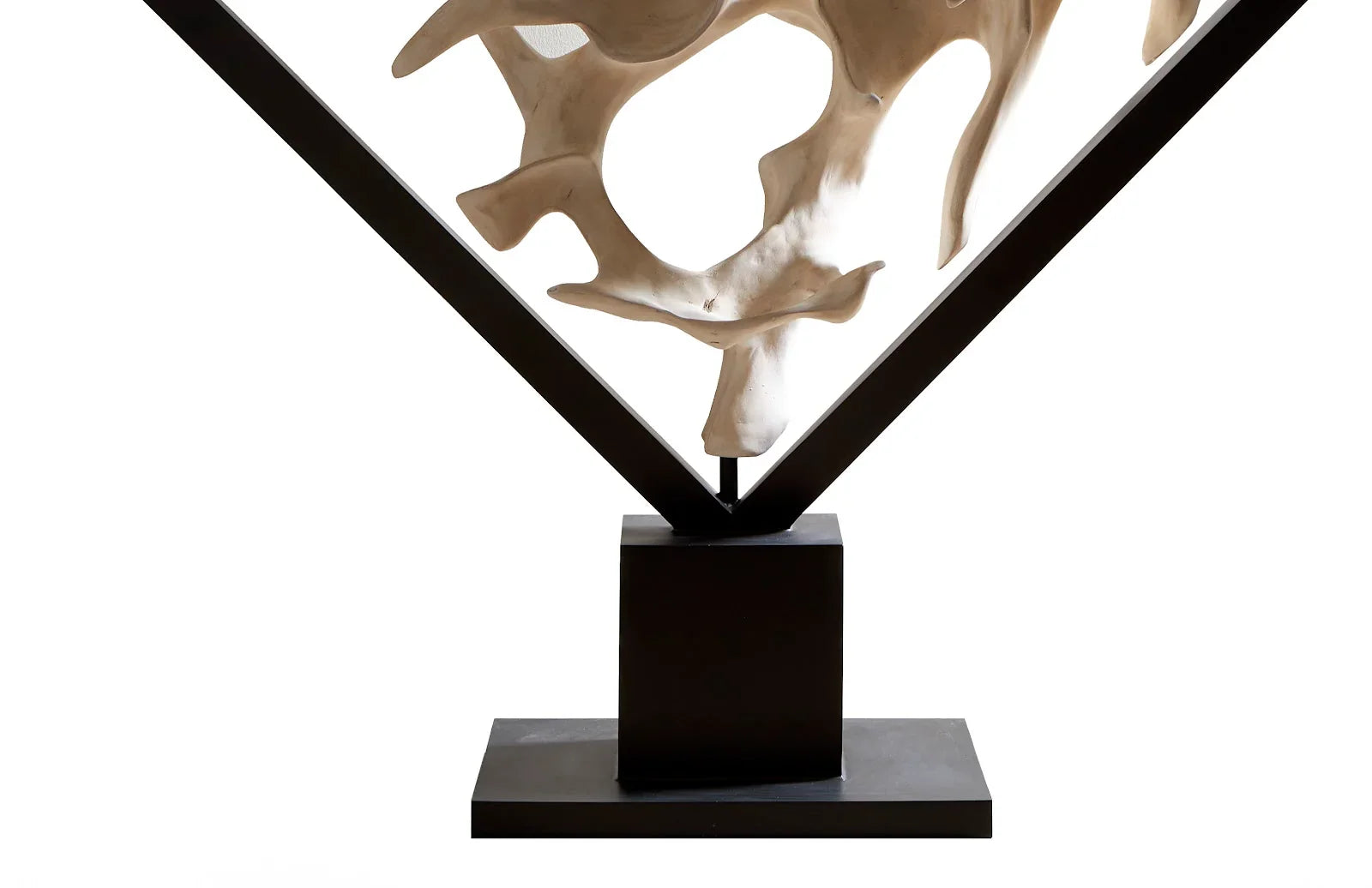 American Home Furniture Phillips Collection Cast Revolving Diamond Sculpture