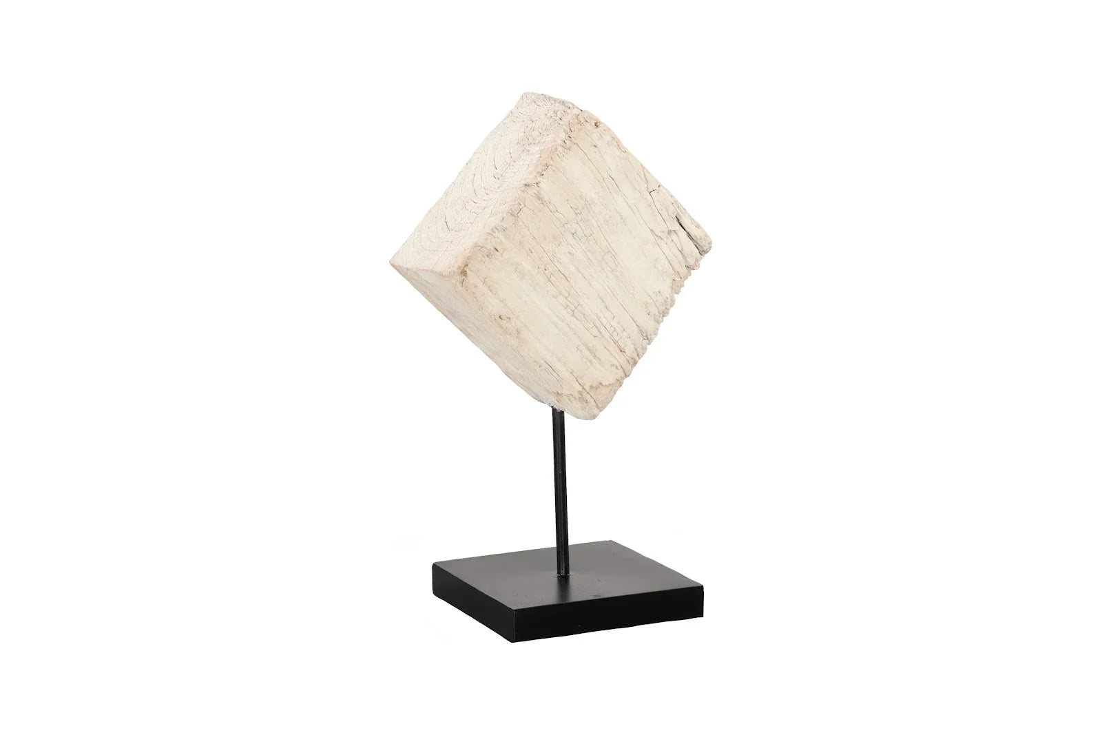 American Home Furniture Phillips Collection Eroded Wood Block on Stand