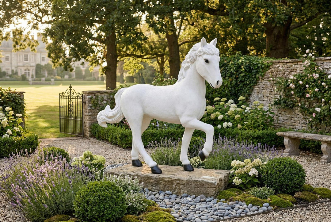 Pony Sculpture in setting