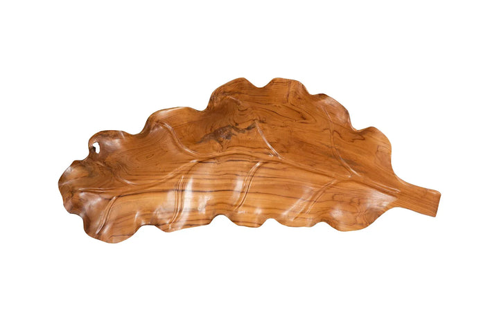 40"D x 14"W x 3"H/Teak Wood, Natural Finish