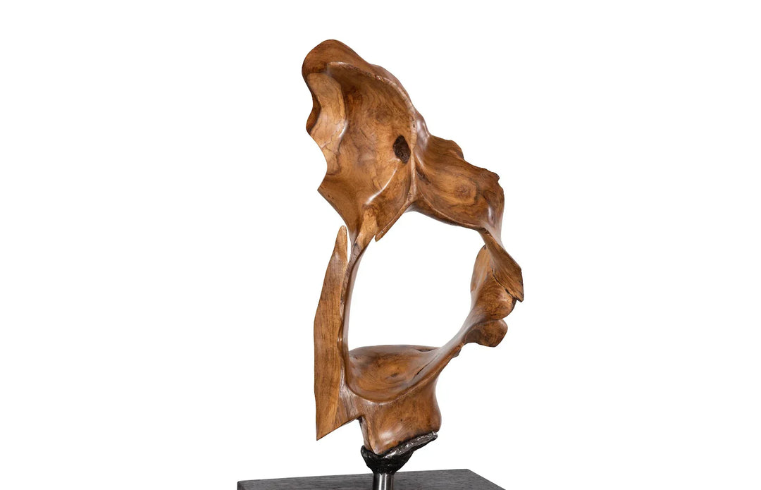 American Home Furniture Phillips Collection Metallurgy Wood Sculpture