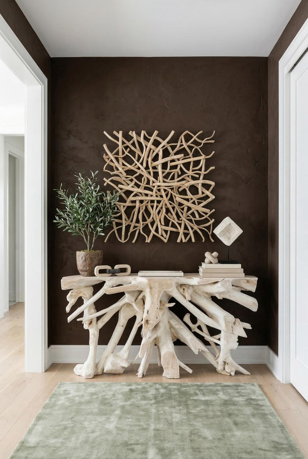 Vine Wall Tile in setting