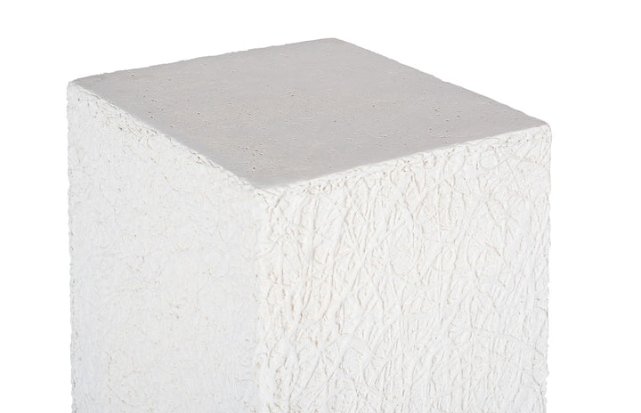 14"D x 14"W x 43.5"H/White Stone, Large