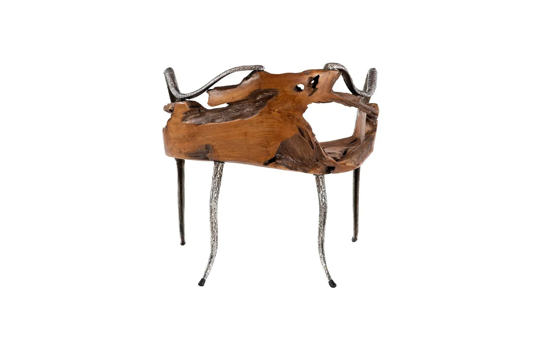 American Home Furniture Phillips Collection Graven Live Edge Chair